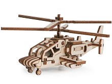 Деревянный конструктор Lemmo Вертолет Акула, 42 детали