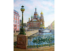 Картина по номерам 40х50 СанктПетербург Спас на крови 28 цветов