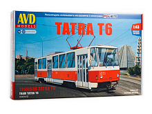 Сборная модель AVD Трамвай TatraT6, 143