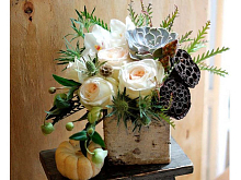 Картина по номерам 30х30 Оригинальный букет 19 цветов