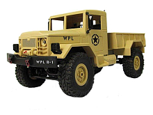 Радиоуправляемая автомодель WPL военный грузовик песочный 116акб 24G RTR