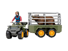 Набор фигурок MASAI MARA ММ205021 серии На ферме Перевозка животных 3 пр