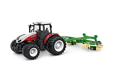 РУ фермерский трактор Korody с роторной косилкой, широкие колеса 124 24G 6CH RTR