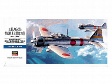 Сборная модель Hasegawa Самолет A6M2 ZERO FIGHTER TYPE21, 172