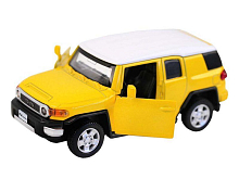 Машина АВТОПАНОРАМА Toyota FJ Cruiser, желтый, 143, инерция, вк 17,512,56,5 см