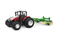 РУ фермерский трактор Korody с роторной косилкой, двойные колеса 124 24G 6CH RTR