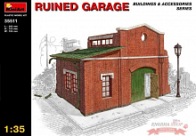 Сборная модель Разрушенный гараж 135