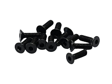 Винты с потайной шестигранной головкой 2,5х80мм, мелкая резьба для автомоделей MJX 114, 12шт