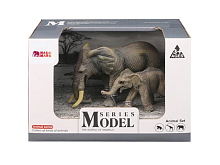 Набор фигурок животных MASAI MARA MM211113 серии Мир диких животных Семья слонов, 2 пр