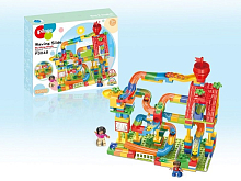 Конструктор Pilage Веселая башня 250 деталей, лабиринт с шариками