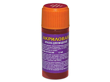 Краска ZVEZDA акриловая, вишневая красная, 12 мл