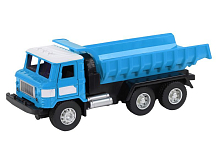 Машина АВТОПАНОРАМА Грузовик, 132, голубой, откр двери, свет, звук, инерция, вк 24810 см