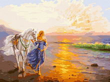 Картина по номерам с цветной схемой 40х50 ДАНДОРФ О ЗНАМЕНИЕ 37 цветов