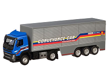 Машина АВТОПАНОРАМА Volvo, синий, 150, свет, звук, вк 281410 см