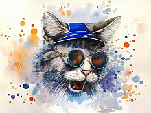 Картина по номерам с цветной схемой на холсте 30х40 Котрокер 19 цветов