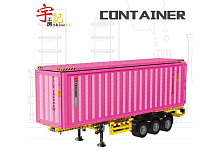 Конструктор RCM прицеп  контейнер 3565 деталей для тягача YC22013