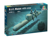 Сборная модель ITALERI 5621ИТ Торпеда SLC MAIALE с экипажем, 135