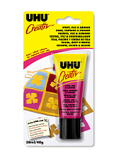 Клей для ткани, войлока и тесьмы UHU Creativ, 38 мл, блистер