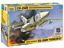 Сборная модель ZVEZDA Фронтовой бомбардировщик Су24М, 172