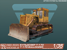 Сборная модель Red Iron Models Бульдозер Т170, 135