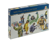 Сборная модель ITALERI 1246ИТ Солдаты NATO pilots and ground crew, 172