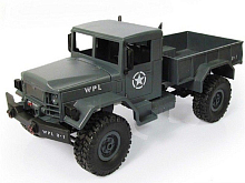Радиоуправляемая машина WPL B16R военный грузовик серый 6WD 24G 116 RTR