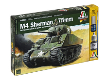 Сборная модель ITALERI 15651ИТ 2я МИРОВАЯ ТАНК M4 SHERMAN 75мм, 156