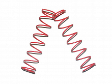 Пружины под биг шок, тип M, красная, 9 витков толщиною 16 мм, общая длинна 95мм IF348916