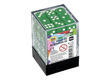 Набор зеленых игровых кубиков ZVEZDA D6, 12мм, 36 шт