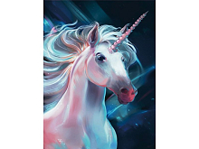 Алмазная мозаика 15х20 СКАЗОЧНЫЙ ЕДИНОРОГ 19 цветов