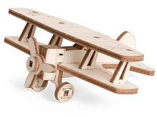 Деревянный конструктор Lemmo Самолет И15, 14 деталей