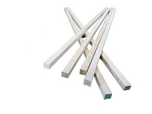 Деревянные рейки 6х6 мм, длина 300 мм, липа, 6 шт