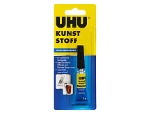 Клей для пластмасс секундный UHU Kunst Stoff, 3 г, блистер