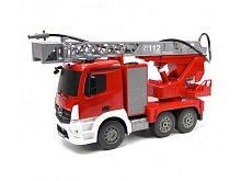 Радиоуправляемая пожарная машина Double Eagle MercedesBenz Actros, брызгает водой 120