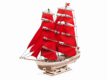 Деревянный конструктор Lemmo Модель Корабль Секрет океана, 184 детали