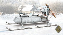 Сборная модель РФ-8 ГАЗ-98К советские боевые аэросани времен Великой Отечественной войны Ace