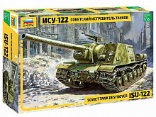 Сборная модель ZVEZDA Советский истребитель танков ИСУ122, 135