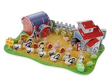 3D пазл из пенокартона РАНЧО 57 деталей