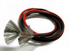 Провод AWG 16 1,31квмм силиконовый, многожильный, черный 1мп