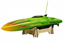 Радиоуправляемый катер TTR Outlaw Junior зеленый ARF