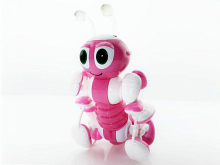 Радиоуправляемый роботмуравей трансформируемый, звук, свет, танцы розовый