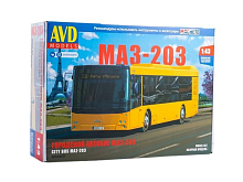 Сборная модель AVD Городской автобус МАЗ203, 143