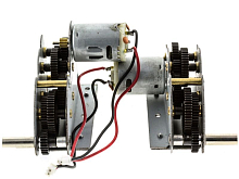Редуктор левый и правый для танка Tiger металл  с подшипниками и Моторами