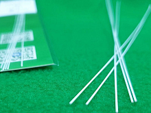 ABS пластик круг 0,5 мм , длина 250 мм, 5 шт