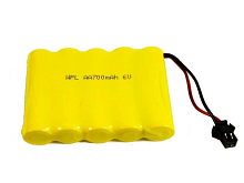 Аккумулятор WPL NiCd 700mAh, 6V для WPL B14, B24, C14, C24, B16, B36 без пропорц серво
