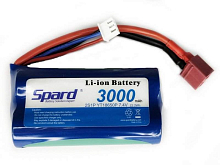 Аккумулятор LiIon Spard 3000mAh, 7,4V, 10C, T‐plug для Remo Hobby 116, Himoto 118