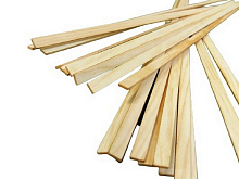 Деревянные рейки 1,5х6 мм, длина 300 мм, сосна, 20 шт