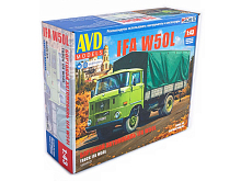 Сборная модель AVD IFA W50L бортовой с тентом, 143