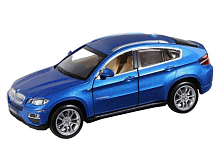 Машина АВТОПАНОРАМА BMW X6, синий, 132, свет, звук, инерция, вк 17,513,59 см