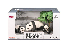 Набор фигурок животных MASAI MARA MM211207 серии Мир диких животных Семья панд, 3 пр